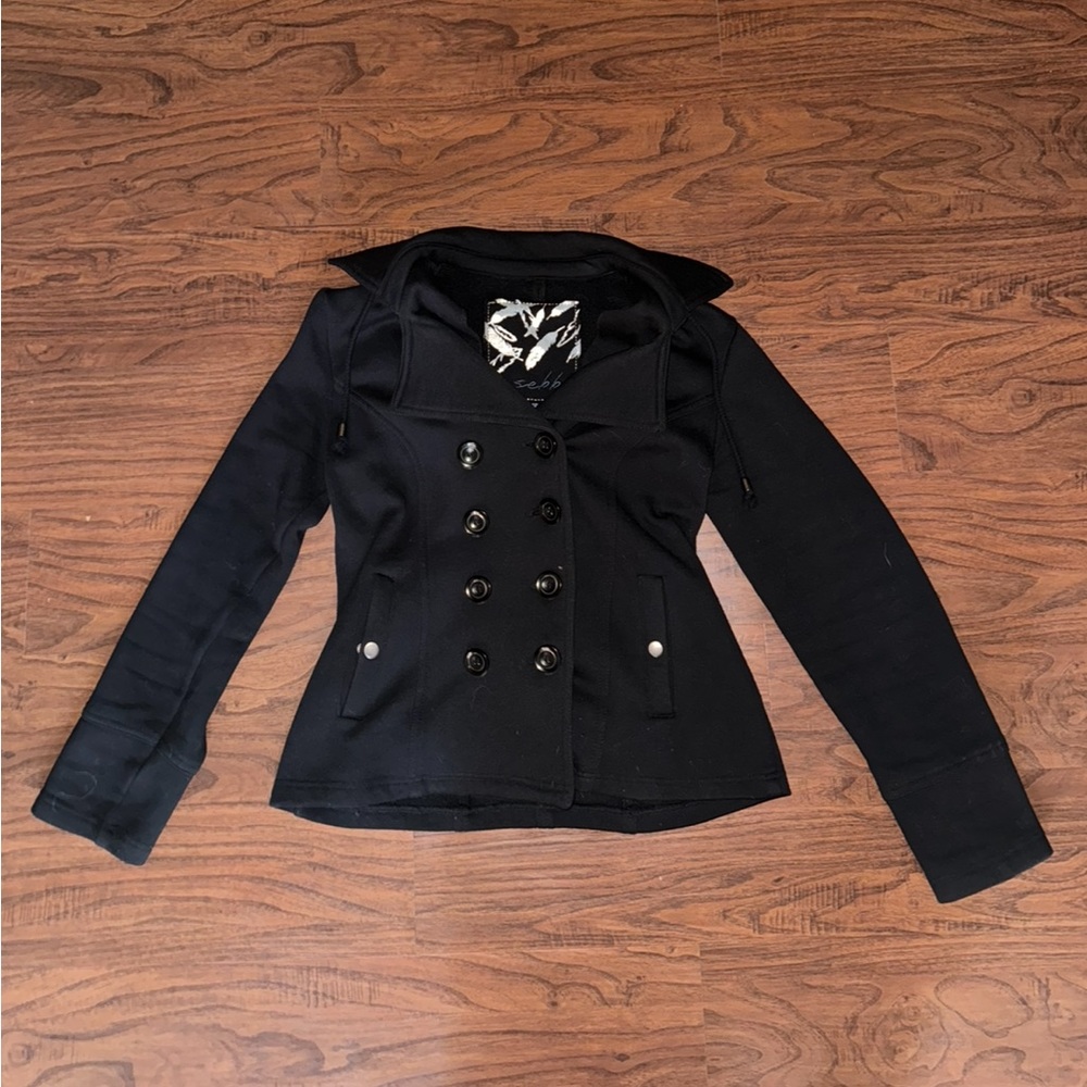 Women’s SEBBY Black Soft Shell Trench Coat